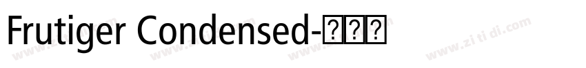 Frutiger Condensed字体转换 Frutiger Condensed字体转换